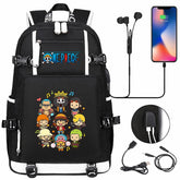 One Piece Travel Backpack One Piece SchoolBag with USB Charging Port